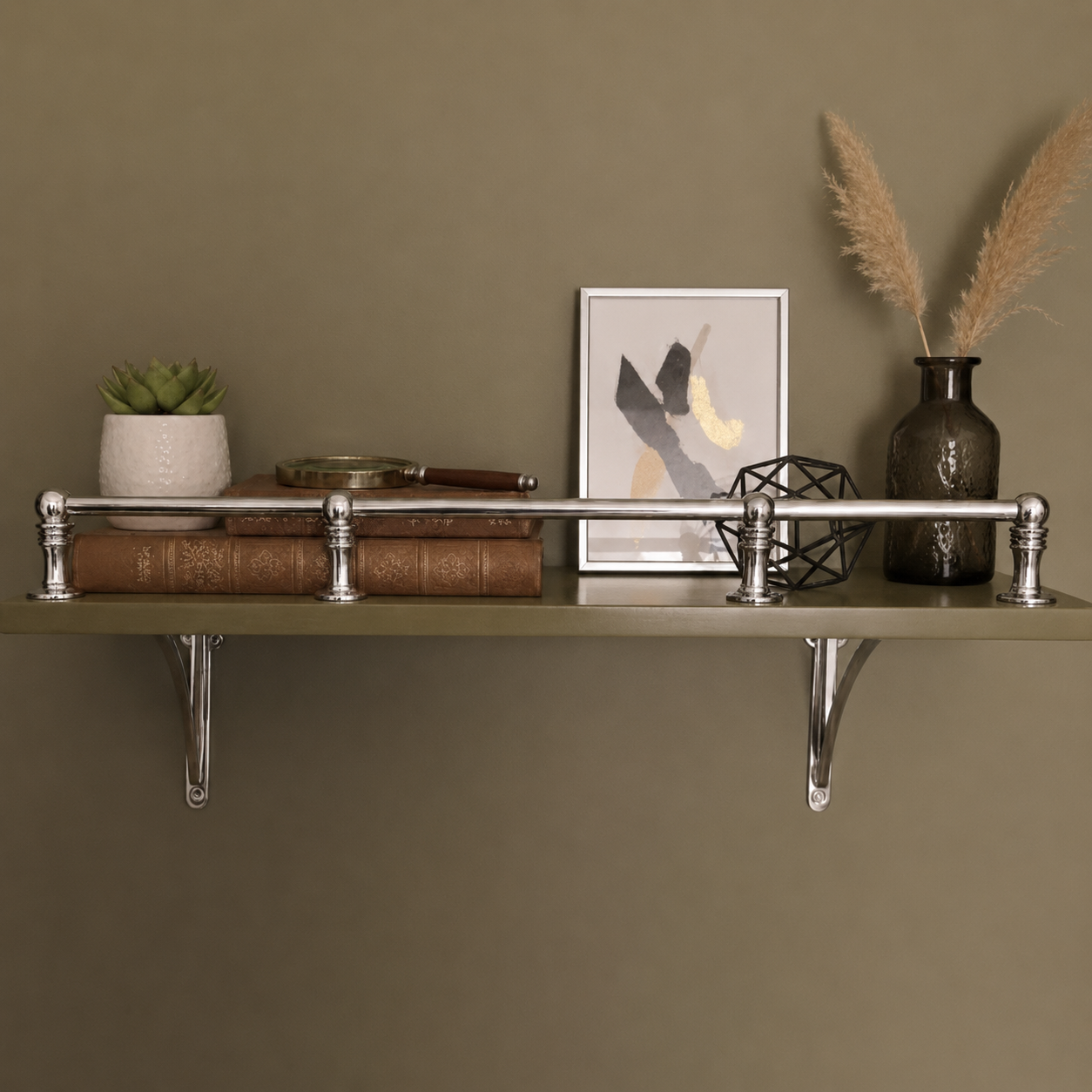 Polished Nickel Gallery Rail