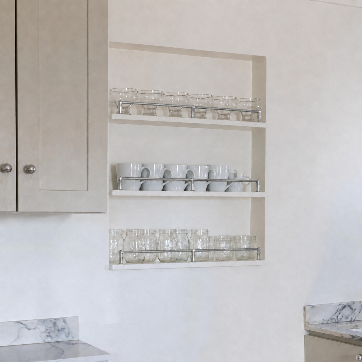 Polished Nickel Gallery Rail