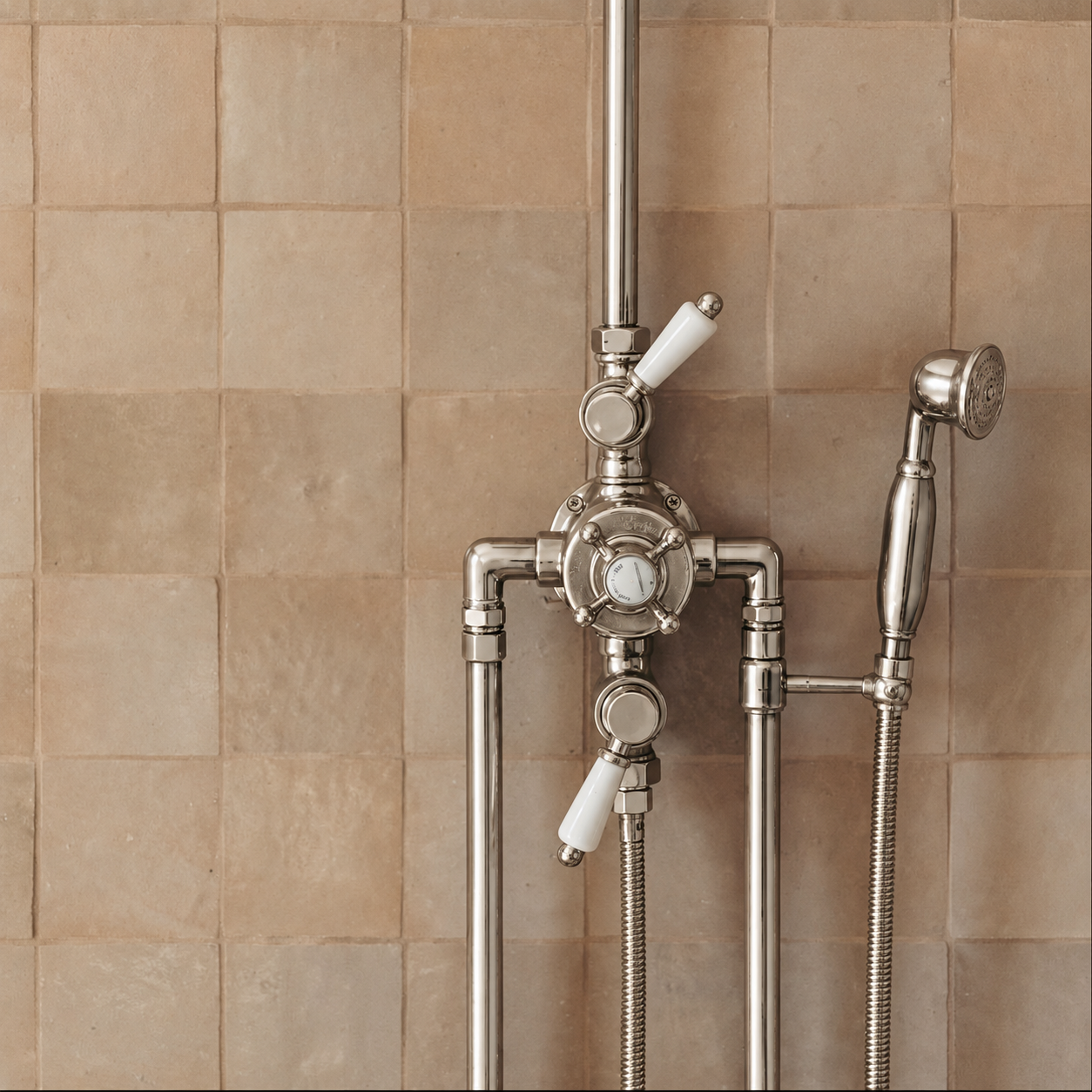 Polished Nickel Thermostatic Shower