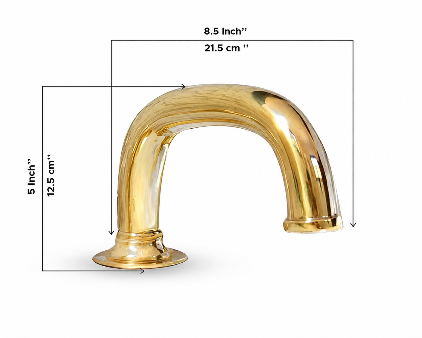 Unlacquered Brass 3 Hole Vanity Faucet-zoom-5