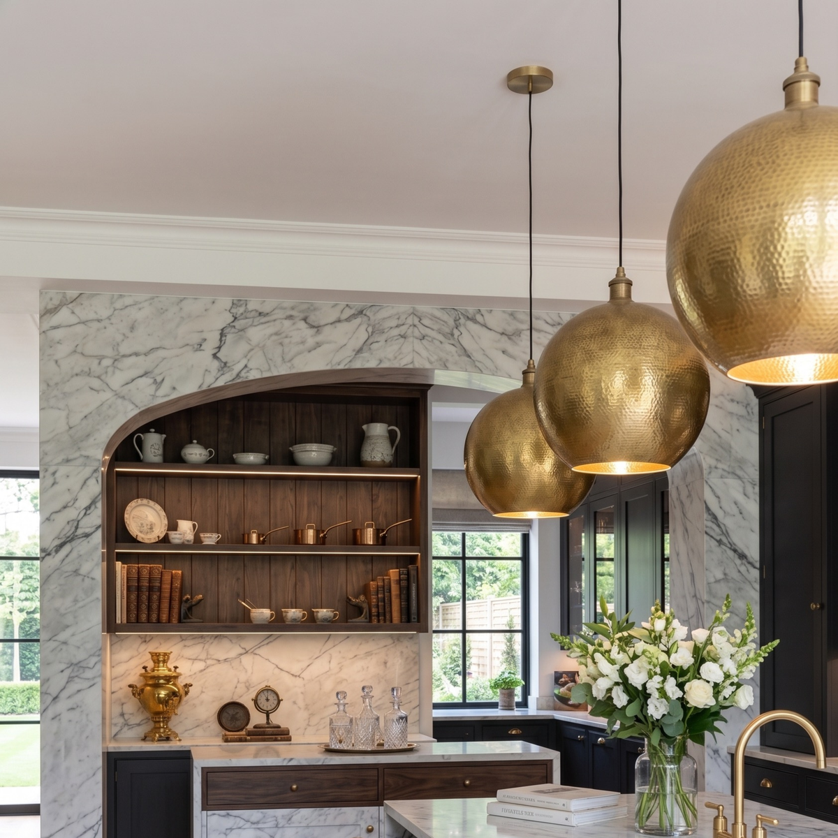 solid brass ceiling light