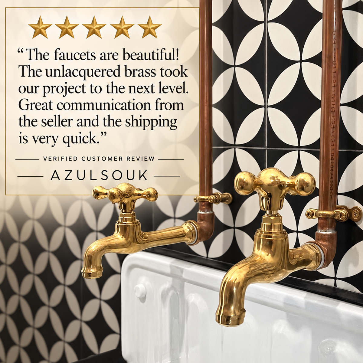 Unlacquered Brass Outdoor Faucet