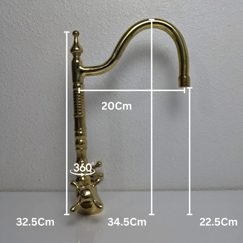 Bathroom Faucet, Traditional Vanity Sink Faucet, Brass Basin Faucet-zoom-