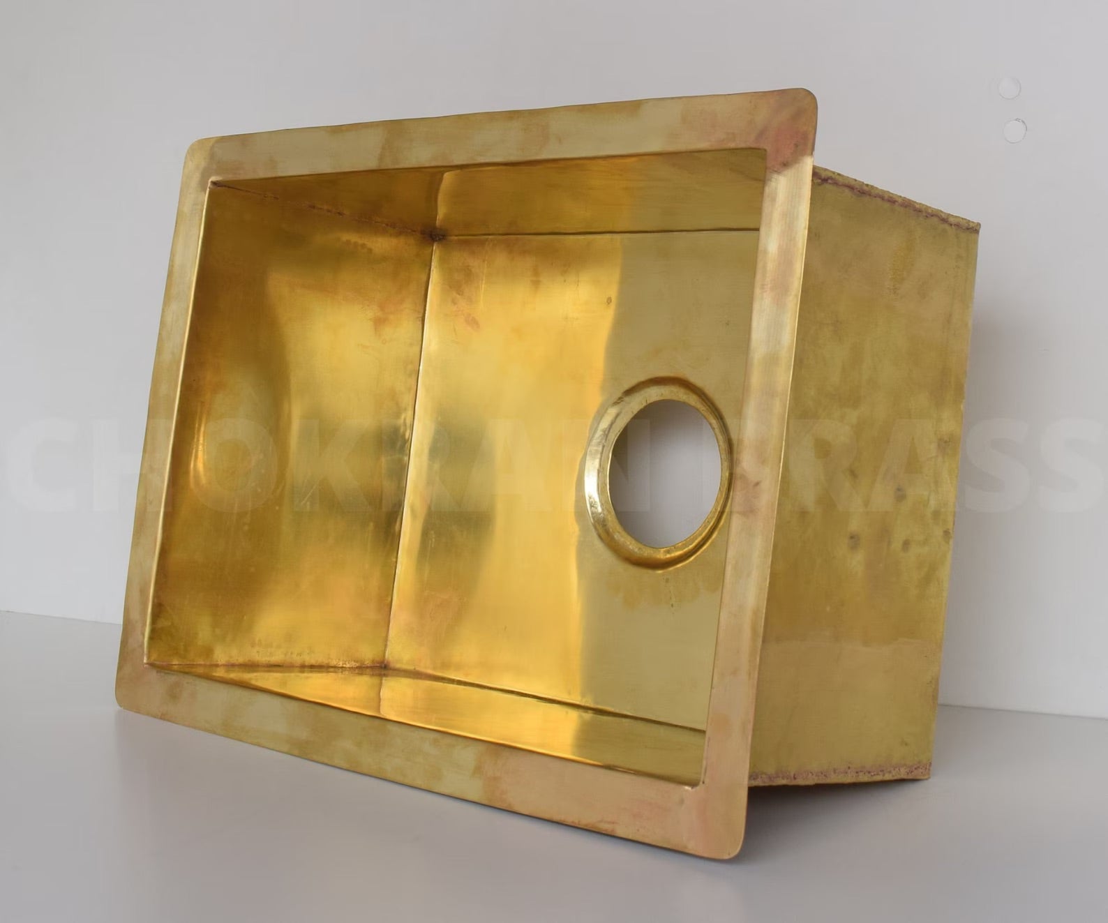 Unlacquered Brass Kitchen Sink