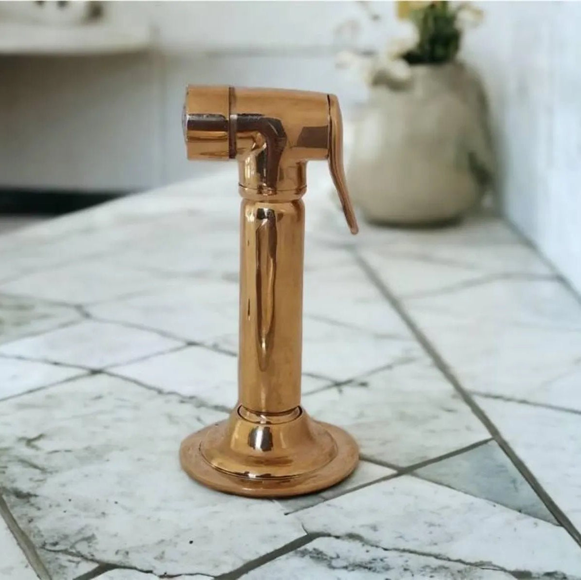 Unlacquered Brass Kitchen Sprayer - kitchen faucet AzulSouk