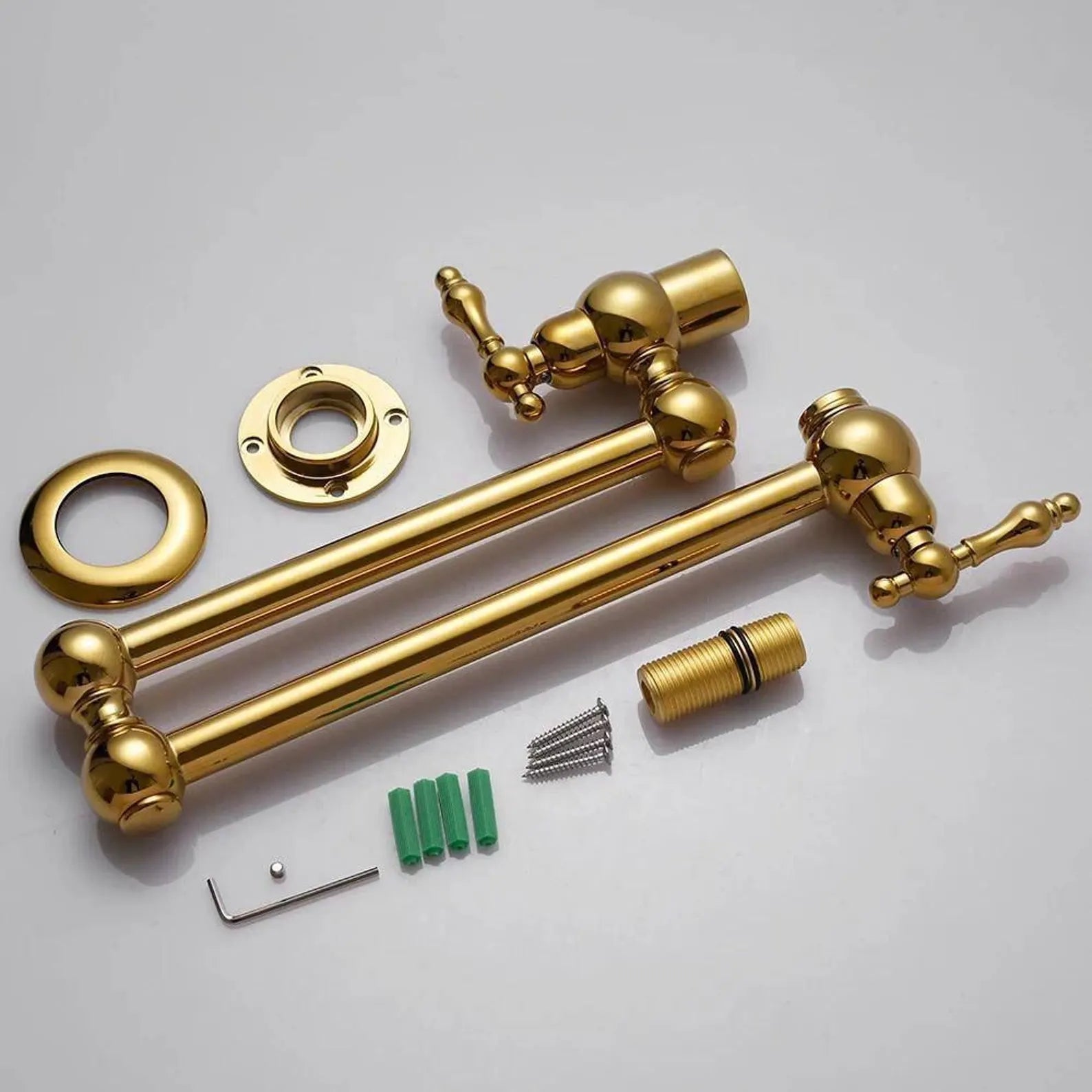 Unlacquered Brass Pot Filler - kitchen faucet AzulSouk