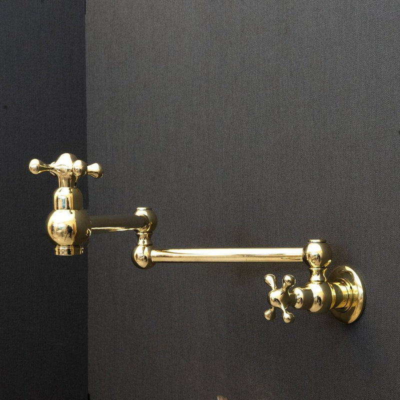 Unlacquered Brass Pot Filler-zoom-