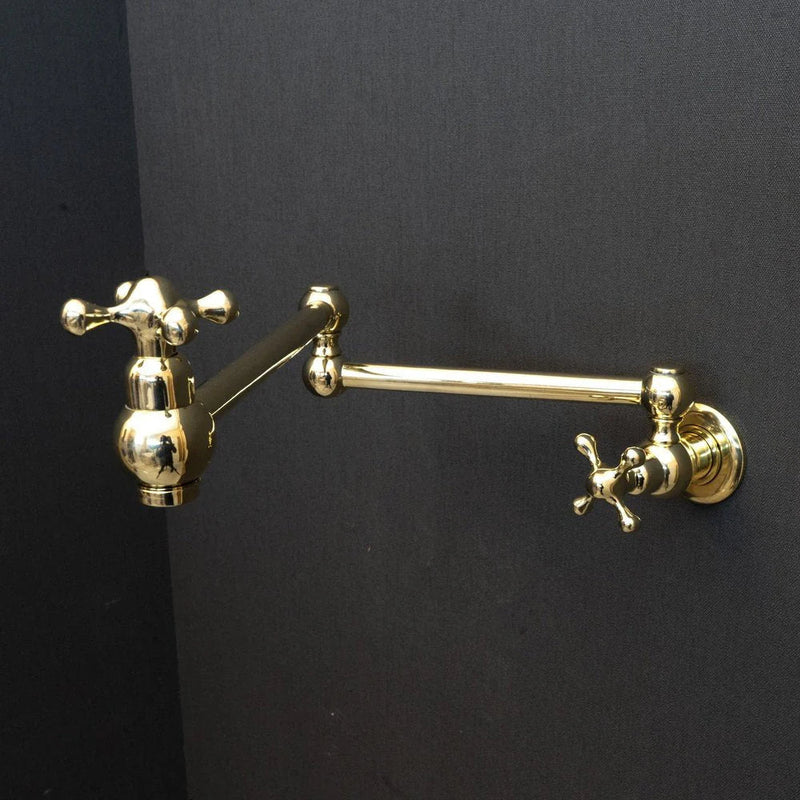 Unlacquered Brass Pot Filler-zoom-