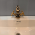 Unlacquered Brass & Resin Single Hole Vanity Faucet - bathroom faucet AzulSouk