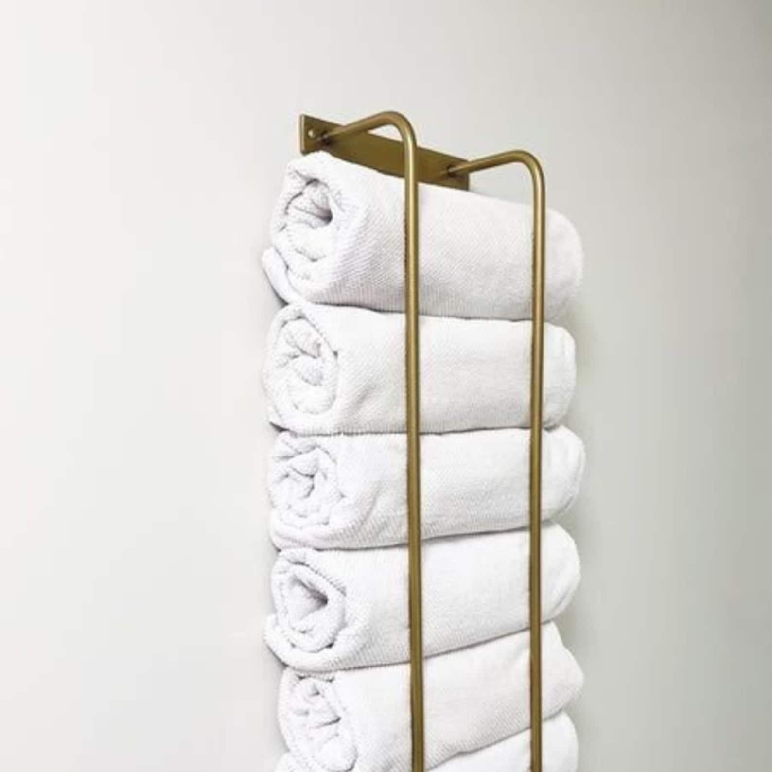 Unlacquered Brass Towel Rod Hanger-1