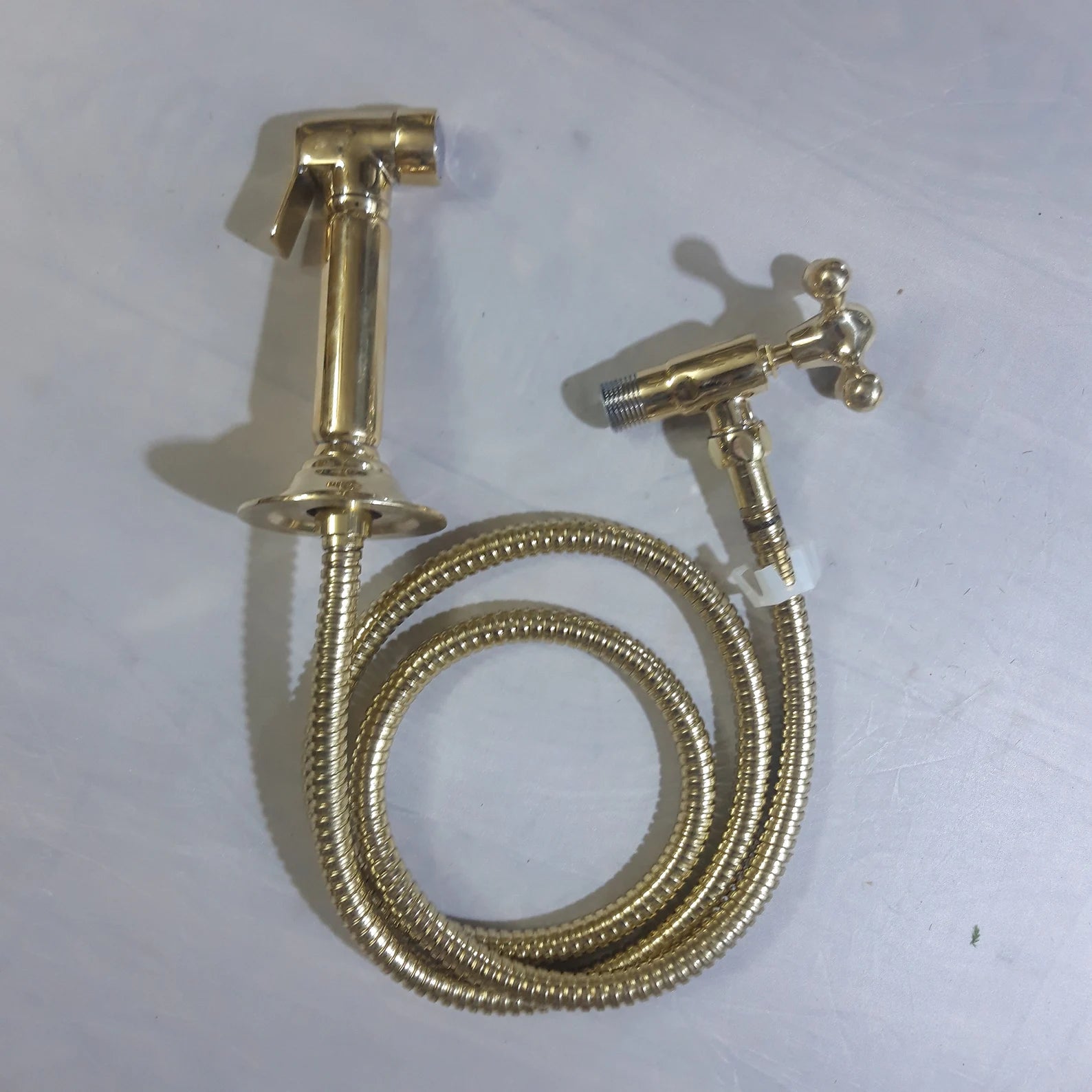 Unlacquered Brass Side Sprayer - kitchen faucet AzulSouk