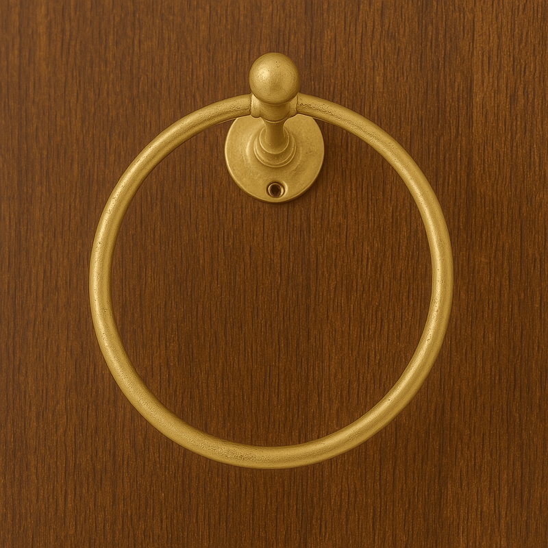 Unlacquered Brass Towel Holder-zoom-