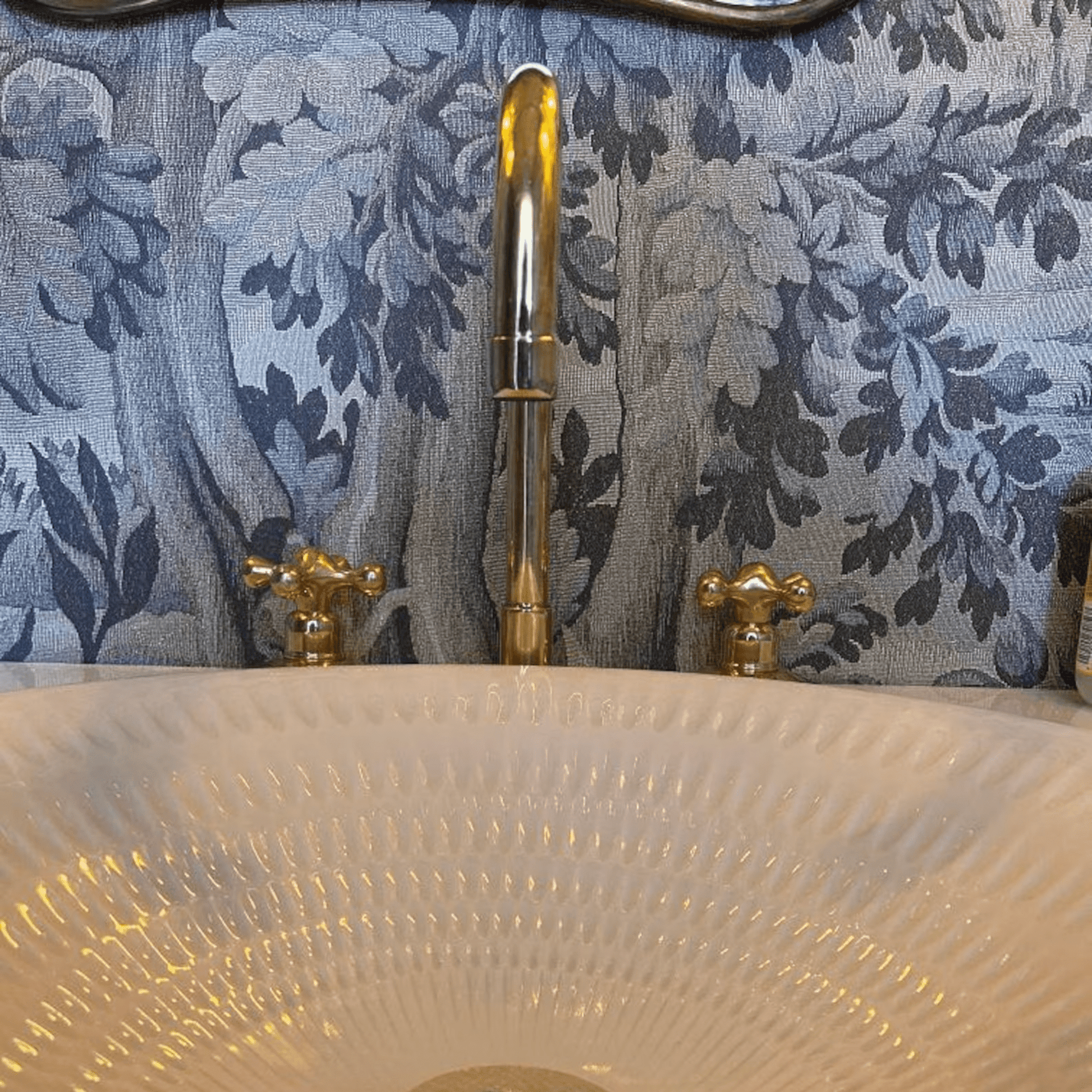 Unlacquered Brass Vanity 3 Holes Faucet - bathroom faucet AzulSouk