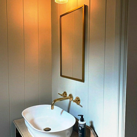 Unlacquered Brass Wall Mounted Faucet - bathroom faucet AzulSouk