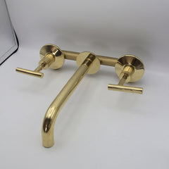 Unlacquered Brass Wall Mounted Faucet - bathroom faucet AzulSouk