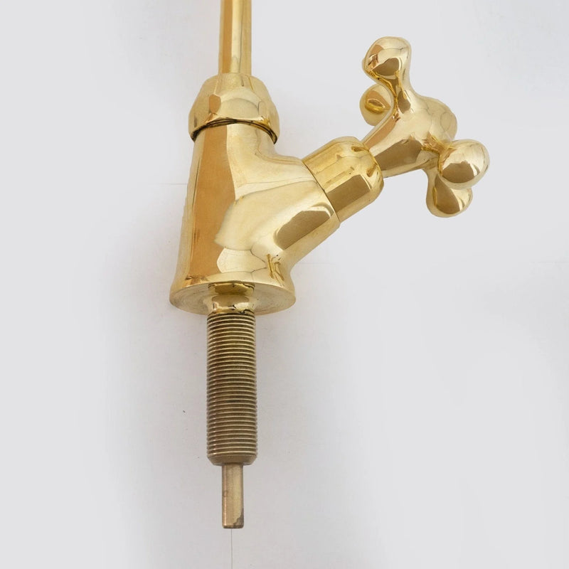 Unlacquered Brass Water Dispenser Kitchen Faucet | Single Hole Cold Water Tap-zoom-