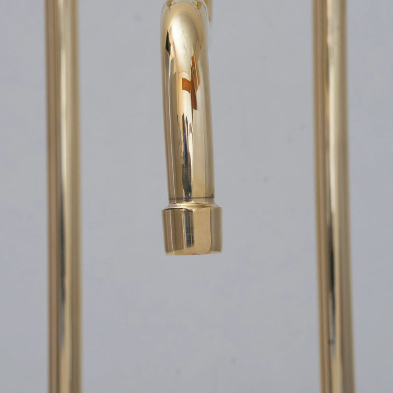 Unlacquered Solid Brass Bridge Faucet-zoom-