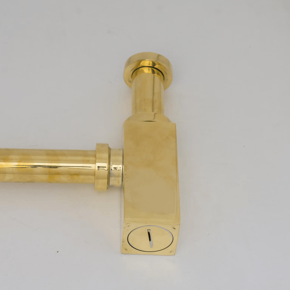 Unlacquered Solid Brass P Trap - drains and hardware AzulSouk