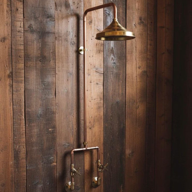 Outdoor Solid Copper Shower System-zoom-