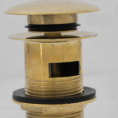 brass push up sink drain