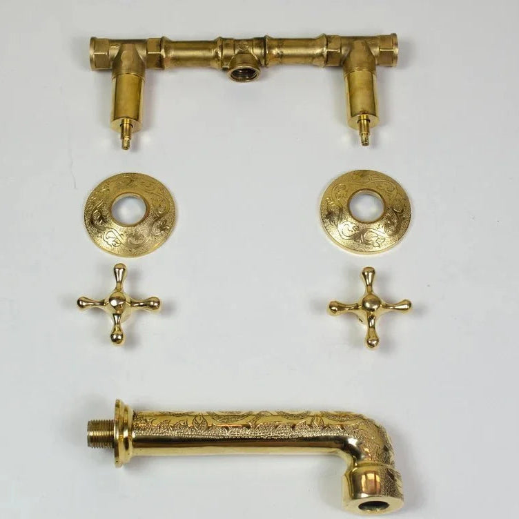 wall mounted bathroom faucet with rough in valve