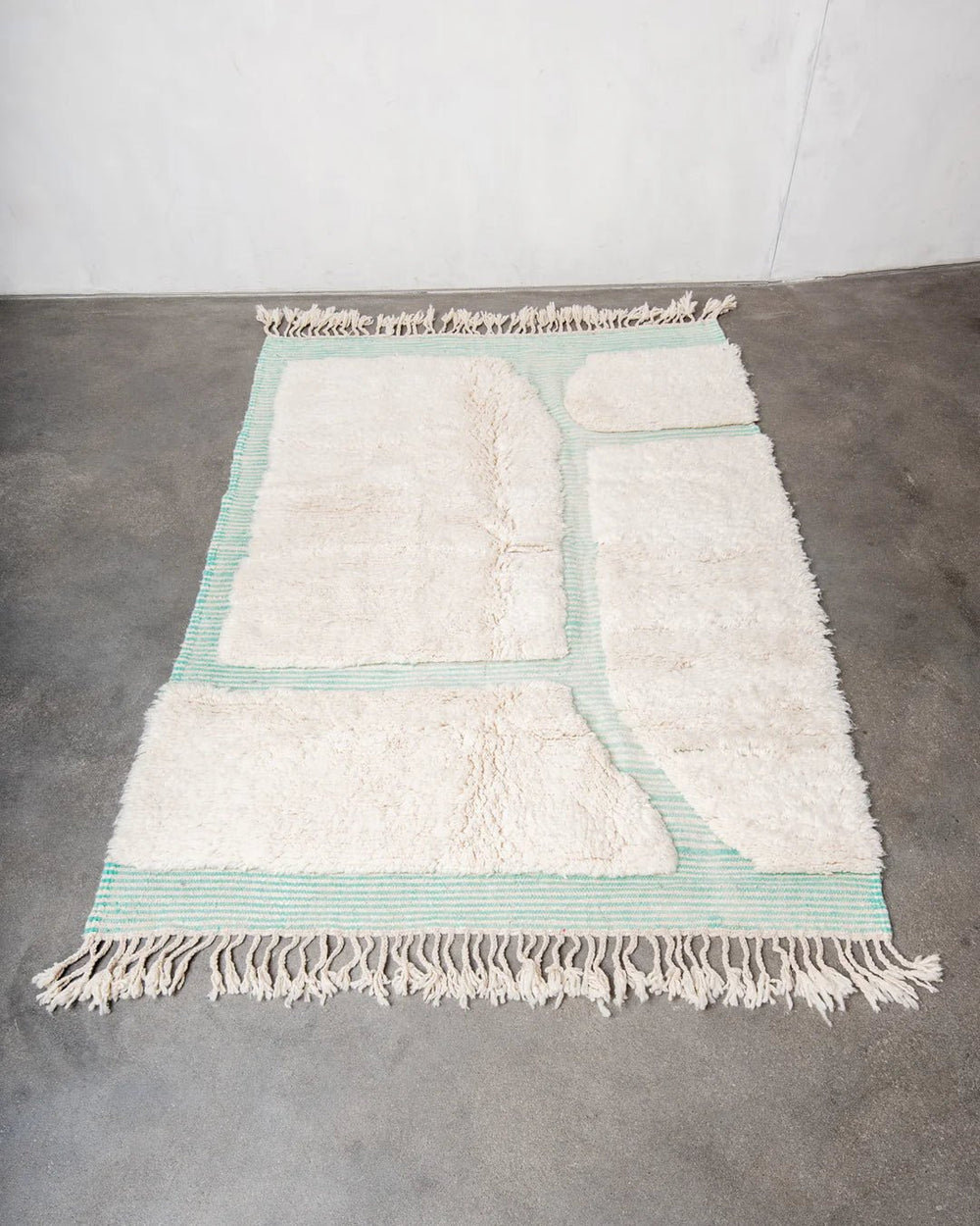 White Moroccan Rug - Modern Rugs AzulSouk