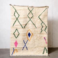 White Striped Rug - Modern Rugs AzulSouk