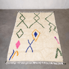 White Striped Rug - Modern Rugs AzulSouk